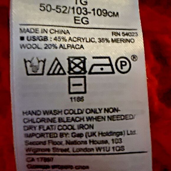 Banana Republic Crochet Star Stitch Wool Sweater Womens XL Tamale Italian Yarn - Picture 13 of 14